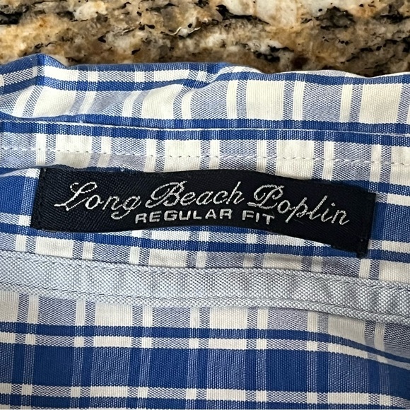 GANT Long Beach Poplin Shirt Casual Preppy Nautical Men's Regular Fit Blue XL - Picture 8 of 10